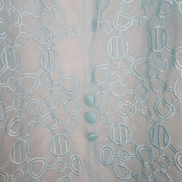 Harmony New York Womens 3 Piece Midi Skirt Set Blue Linen Plus 20W - Picture 2 of 5